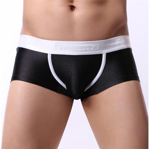 Men Underwear Boxers Low Waist Silky Cuecas Boxers Men Homme Boxershorts Men Male Panties calzoncillos Boxers Trunks
