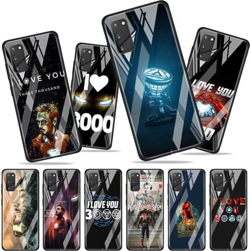 Iron Man I Love You 3000 Tempered Glass Cover For Samsung Galaxy A01 A11 A21S A21 EU A31 A41 A51 A71 A81 A91 Phone Case