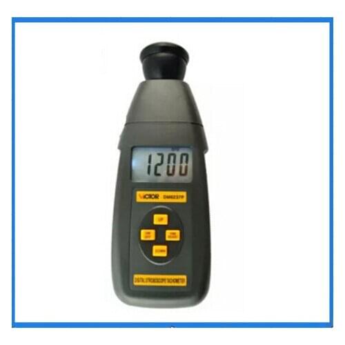 VICTOR DM6237P Digital Stroboscope Tachometer 60 To 19999RPM Measuring Range VC DM6237P VC 6237P Tachometer