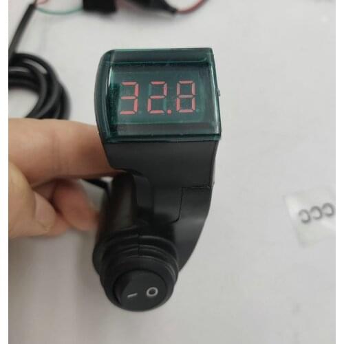 12-120v Digital Voltmeter Battery Voltage Display+Lock/Key/3Gears/Cruise Switch for Electric Scooter Bike Accessory Tricycle ATV