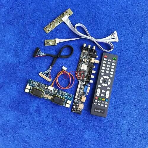 DVB Signal Digital LCD Drive Card 4CCFL HDMI-compatible USB AV VGA 1280*1024 LVDS 30Pin KIT Fit QD19EL01/NA19020/PM190SX/TM190SX