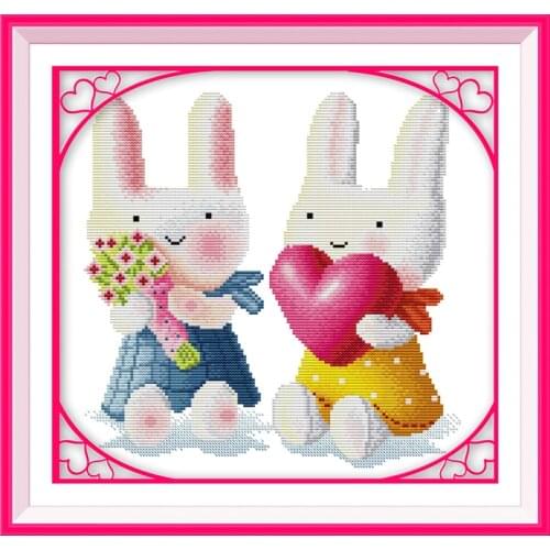 Everlasting Love Like You Chinese Cross Stitch Kits Ecological Cotton Stamped Printed 11CT DIY Gift Wedding Decoration For Home