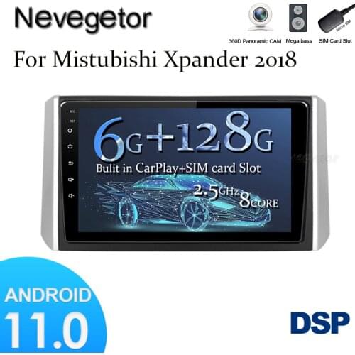 Headunit DSP For Mitsubishi Xpander 2017 - 2020 Car Radio Multimedia Video Player Navigation GPS Android 11 No 2din 2 din dvd He