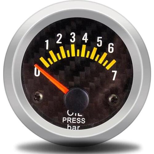 Oil Pressure Gauges Bar 52mm Pattern Face Automobile Car Oil Pressure Gauge Meter with sensor motorcycle accessories horloge