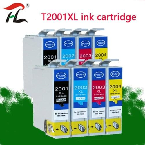 8PK For Epson Ink Cartridges T200XL T2001 T200 ink cartridge XP-200 XP-300 XP-400WF-2530 WF-2540 WF-2520 printer ink tanK