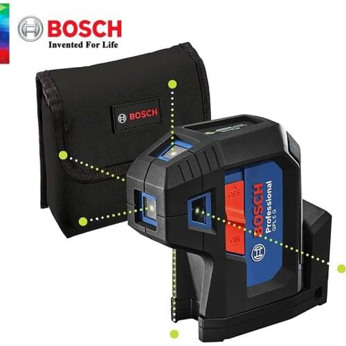 Bosch Professional 3 Point Laser GPL 3 G (green laser, Working range: up to 30 m, Pouch)