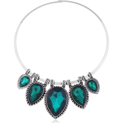 LZHLQ Female FashionNecklaces Ethnic Statement Pendants Necklace Women Jewelry