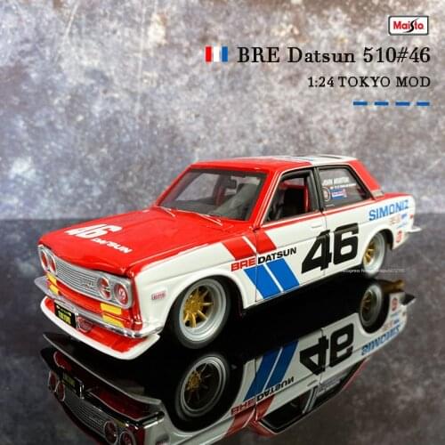 Maisto 1:24 Tokyo New hot sale Drift 1971 Datsun 510 Modified Simulation Alloy Car Model collection gift toy