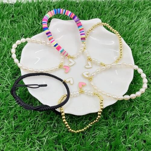 Minimalist Tiny Thread Gold Heart String Friendship Bracelet