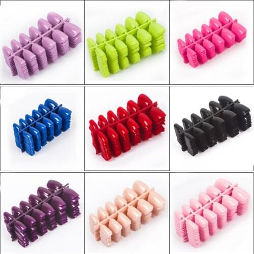 600pcs/pack Full Cover Acrylic Nail Tips Square Shape False Nail Tips 10 Sizes Short Faux Ongles Fake Nails For Nail Art Designs