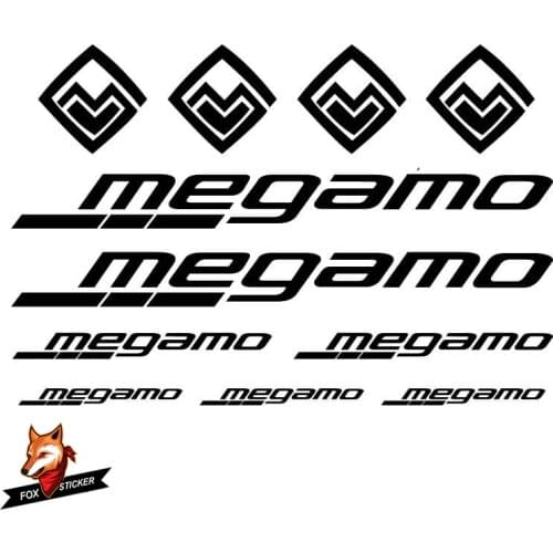 Bicycle frame stickers road bike mountain bike MTB Track bike TT bike cycle decal reflective stickers for Megamo stickers