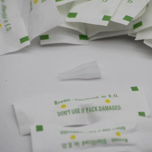 100 PCS Disposable giant sun tattoo tips for tattoo machine Giant Sun G8650 G9740 Permanent makeup eyebrow Lip needle caps