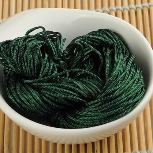 High Quality 1mm 20M Chinese Knot Cord Rattail Satin Braided String Mixed 29 Colors For DIY Rope Jewelry Findings Beading