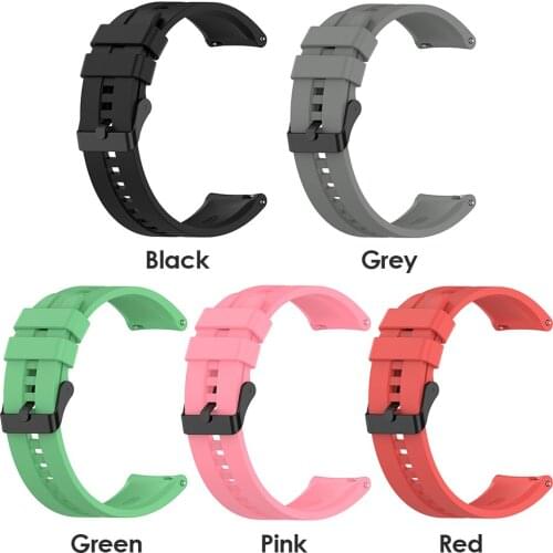 22mm Soft Silicone Strap Replacement Watchband Belt Bracelet for Huawei Watch GT2 Pro/GT 2e/GT
