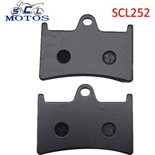 Sclmotos -1 Pair Semi-metal Motorcycle Parts Front Brake Pads for Yamaha MT-07 MT-09 YZF R1 R6 R7 FZ6 Fazer XP530 TDM900 FJR1300