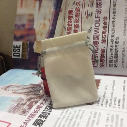 SPECIAL SALE(15pcs/lot)beige velvet jewelry bag for gift accessories headset toiletry necklace ring bracelet watch bags\pouch 3