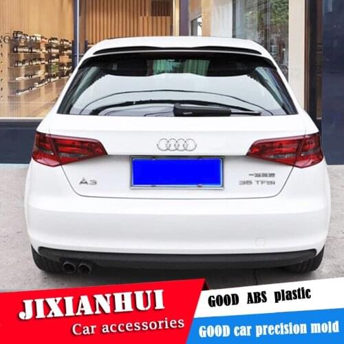 For Audi A3 Spoiler 2014-2018 Audi A3 Hatchback XK Spoiler ABS plastic Material Car Rear Wing Color Rear Spoiler