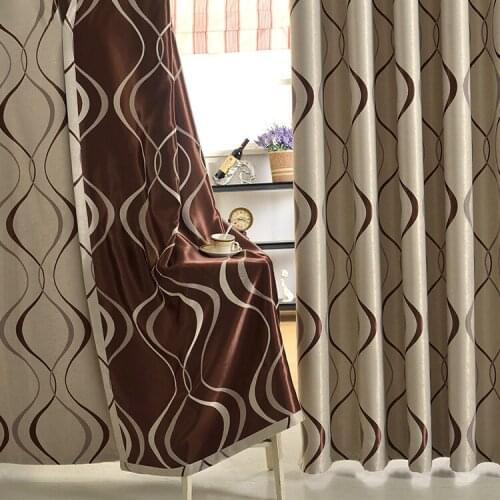 European Style 2021 New Curtain Fabric Hotel Polyester Jacquard Curtain Fabric American Curtains for Living Dining Room Bedroom