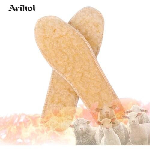 Winter Warm Heated Insoles For Shoes, Men Women Thick Pad Insoles Imitation Fur Wool Snow Boots Replacement Insole