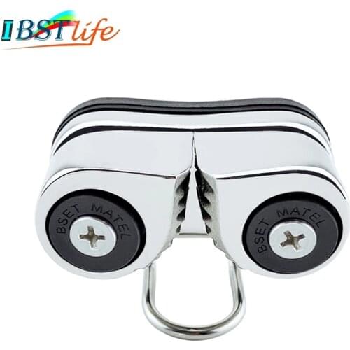 316 Stainless Steel 2 Row Matic Ball Bearing Cam Cleat Pilates Equipment Marine Boat Fast Entry Rope Wire Fairlead Sailing