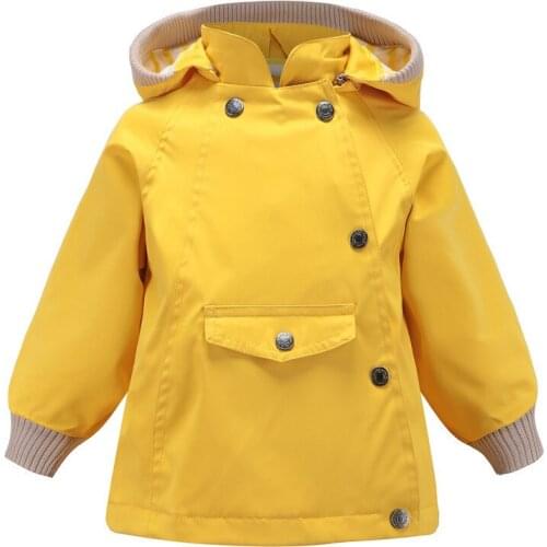 2019 Children Coat Boys Outwear Girl Spring Jacket Cotton Outdoors Clothes Kids Windproof Autumn Outfits 2-8 Years Baby Clothing
