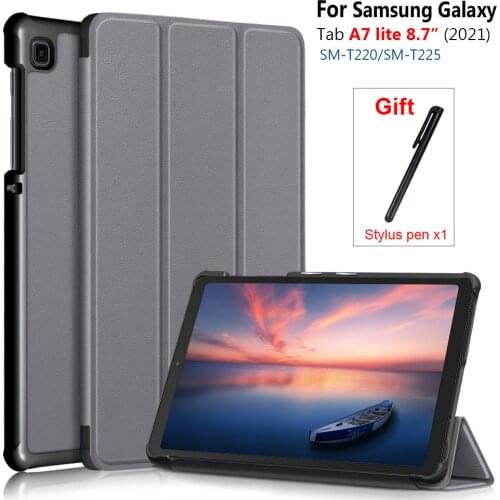 2021 Case for samsung Galaxy Tab A7 Lite 8.7 inch SM-T220 SM-T225 Tablet Folding Stand Cover for Samsung Galaxy Tab A7 Lite Case