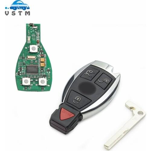 2021 Newest Smart Remote Key For Me-rcedes for Be-nz Year 2000+ Supports NEC and BGA 315MHz Or 433MHz 3 Buttons