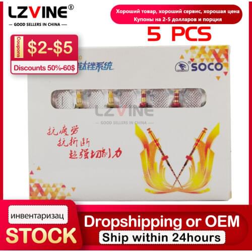 6pcs/Box Dental Heat Activated Canal Root Files sc pro 25mm Dentist Tools Can Bend for Preparing Root Canal Treatment instrument