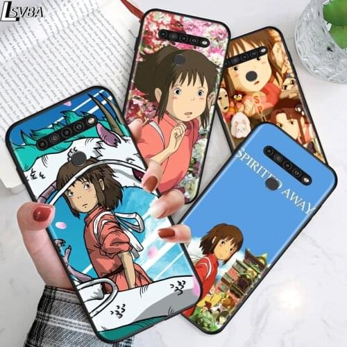 Anime Spirited Away for LG G8 G8S G8X V30 V35 V40 V50 V60 ThinQ Q60 K40 K50 K51 K61 K71 K92 K62 Soft Black Phone Case