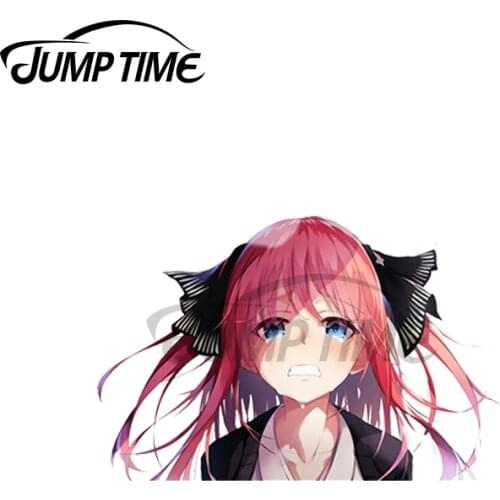 JumpTime 13 x 3.5cm For NINO NAKANO Cute Peeker Personality Car Stickers VAN Occlusion Scratch Deal Motorcycle Anime Graphics