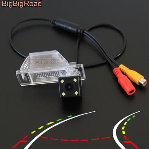 BigBigRoad Car Intelligent Dynamic Trajectory Tracks Rear View Camera For nissan Geniss Pathfinder Dualis Navara Night Vision