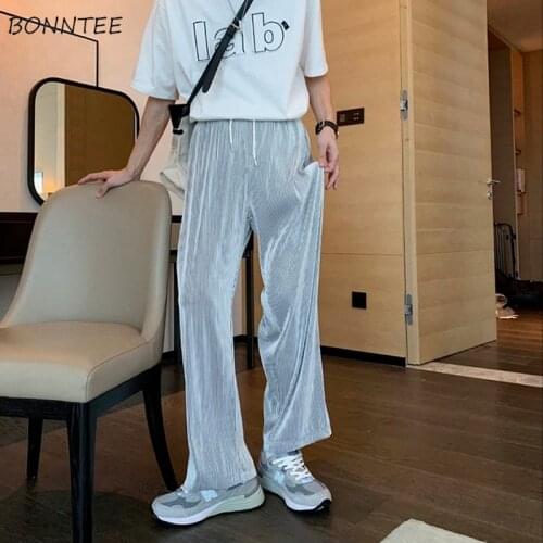 Pants Women Simple Summer New Korean Style Wide Leg High Waist Fashion Oversize Trousers Vacation All-match Unisex Casual Female