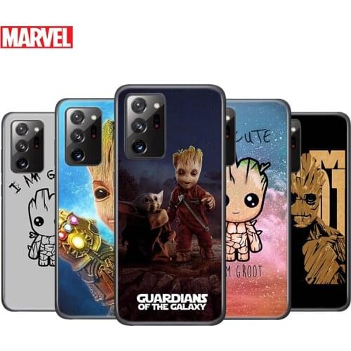 Marvel I am Groot For Samsung A91 A81 A72 A71 A52 A51 A42 A41 A32 A31 A22 A21 A12 A02 A01 Core Black Phone Case
