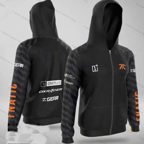 CSGO FNC Team Uniform Jersey Jacket LOL League Game Gaming Service Fnatic Jacket World Champion Team Uniform Jersey