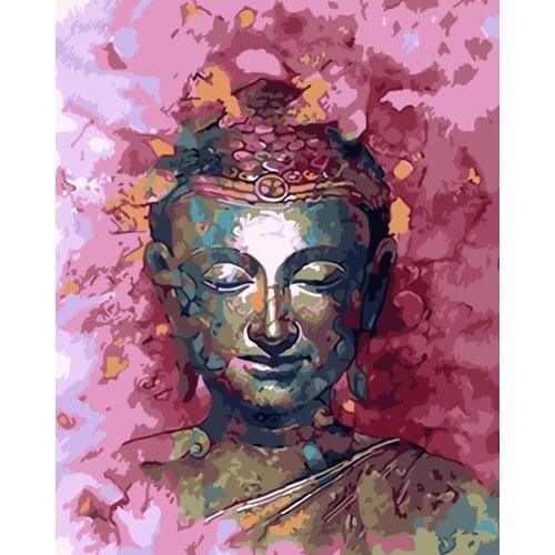 DIY 40X50 Oil Painting By Numbers Buddha paint by numbers On Canvas Home Decor Digital Painting chrismas