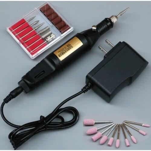 Electric Mini Grinder Craft Drill Bit Hobby Rotary Drill Grinder Sanding Engraving Set Tool for DIY Carving and Grinding