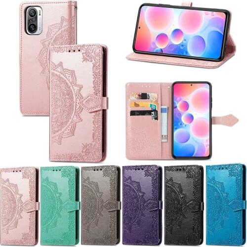 Lace Mandala Flower Flip Case for XiaoMi RedMi Note 10 4G PRo 9S 10S 8 8A 8T 9A 9C NFC 9T 9AT 7 7A NOTE 6 6A PRO Leather Wallet