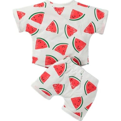 Summer New Childrens T Shirts and pants sets Boy Girl Cotton Pure cotton Kids clothes Casual Short Sleeve Tops