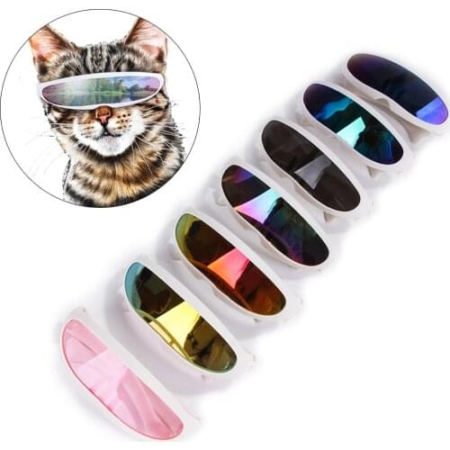 Personality Pet Sunglasses Colorful Windproof Cat Glasses Dog UV Protection Goggles Pets Puppy Eyewear Creative Photos Props