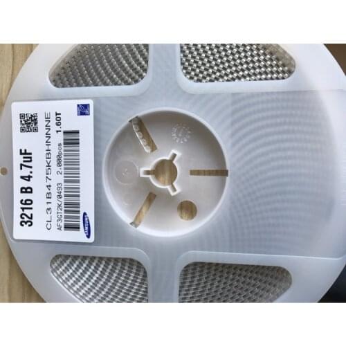 CL31B475KBHNNNE CAP CER 1206 4.7uF 475K ±10% 50V X7R Ceramic Capacitor 2000pcs Ceramic Capacitor
