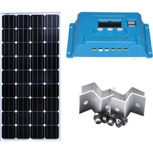 Kit Panneau Solaire 12 v 150 w Solar Charge Controller 12v /24v 10A Bateria Solar Caravan Marine Yacht Boat Phone Laptop Car