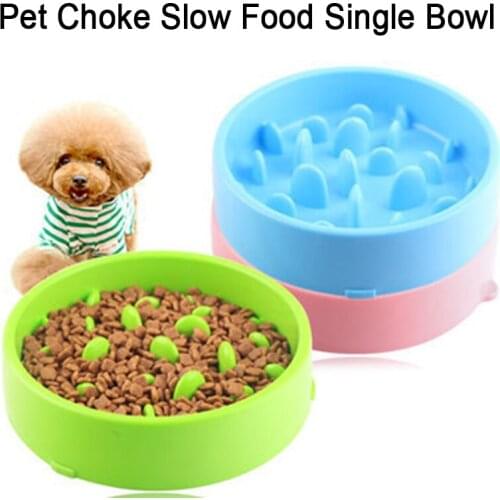 Pet Feed Bowl Durable Non-Toxic Prevent Suffocation Healthy Design Dogs Cat Slow Food Feeder Environmentally Friendly
