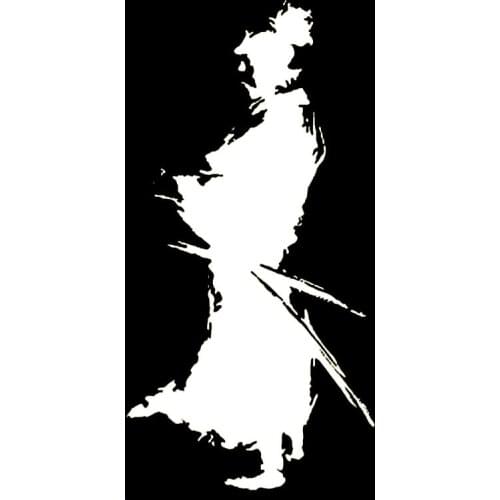 Fashion Funny Car Sticker Samurai Ninja Oriental Sword Sunscreen Car Window Car Styling Vinyl Accessories PVC Decal