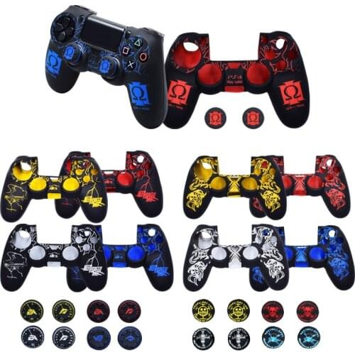 PS4/Slim/Pro Soft Silicone Rubs Case Cover For SONY Playstation 4 PS4 Controller Protection Case For PS4 Pro Slim Gamepad