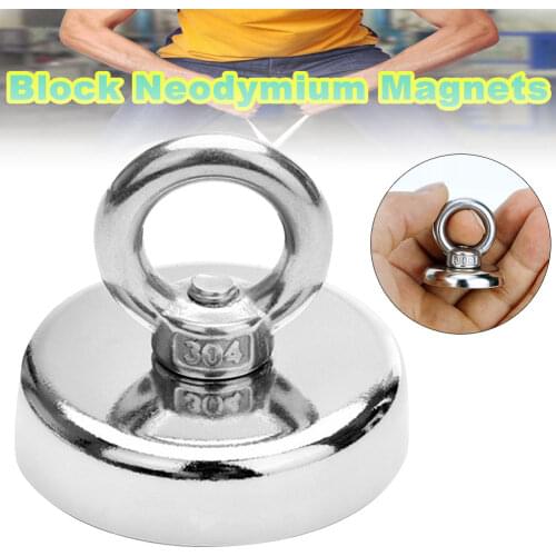 Neodymium Magnet Super Strong Powerful Salvage Hook Fishing Magnetic Circular LB88