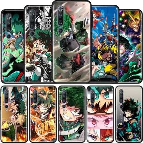 My Hero Academia Case For Xiaomi Mi 11 Note 10 Lite 5G 9T Pro 10T CC9 Silicone Sac Phone Tampa Poco X3 NFC M3 F1 Coque Anime