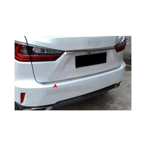 Steel Rear Tailgate Door Trunk Lid Cover Trim 1pcs for LEXUS RX200t RX450h 2016