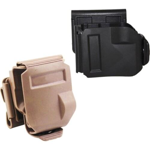Tactical Gun Clip MOLLE Belt Holster For Glock 17 19 22 23 26 Right Hand Airsoft Shooting 360 Rotating Fast Lock Pistol Holster