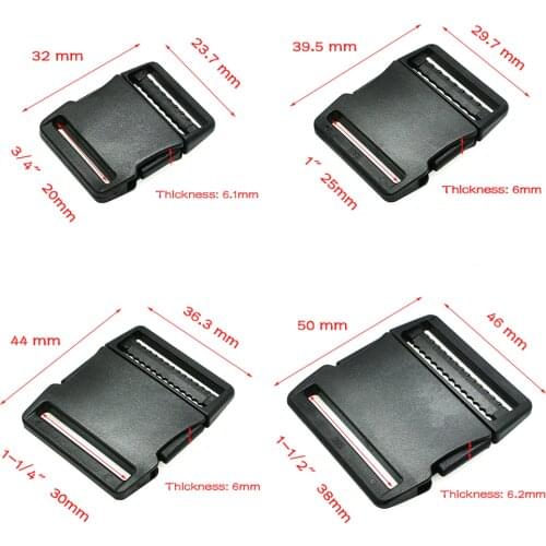 20mm 25mm 30mm 38mm Webbing Side Release Buckle For Luggage Tactical Backpack Straps Outdoor sports bag accessories