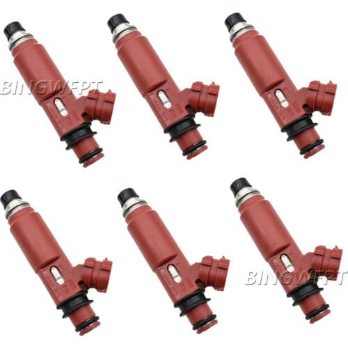 6pc/lot Fuel Injector Nozzle For Mitsubishi Montero 3.5L-V6 2001-2002 MD357267 195500-3970